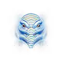 digital cobra tattoo design idea