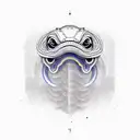 digital cobra tattoo design idea