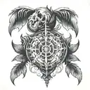 spinal tattoo tattoo design idea