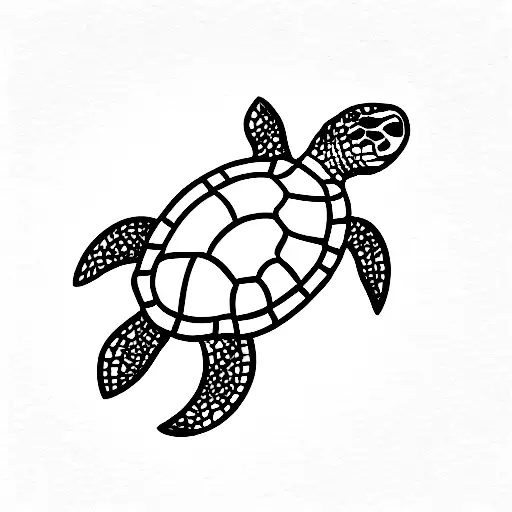 Turtle with themes from an Ironman  tattoo design idea