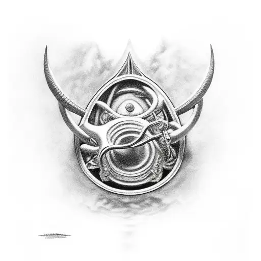 horn of gondor from Peter Jackson's lord of the rings tattoo design idea