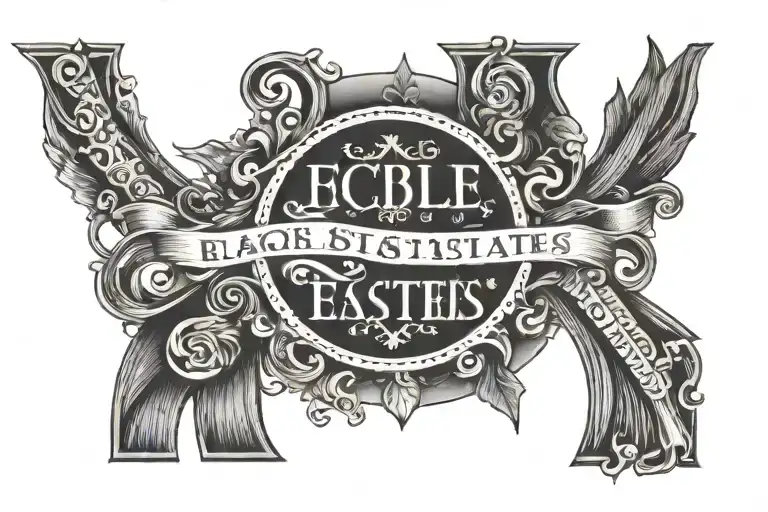 Roman numerals Bible verse Ecclesiastes 4:12 tattoo design idea