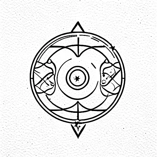 virgo, pisces ans aquarius signs tattoo design idea