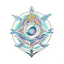 virgo, pisces and aquarius signs tattoo design idea