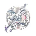 virgo, pisces and aquarius signs tattoo design idea