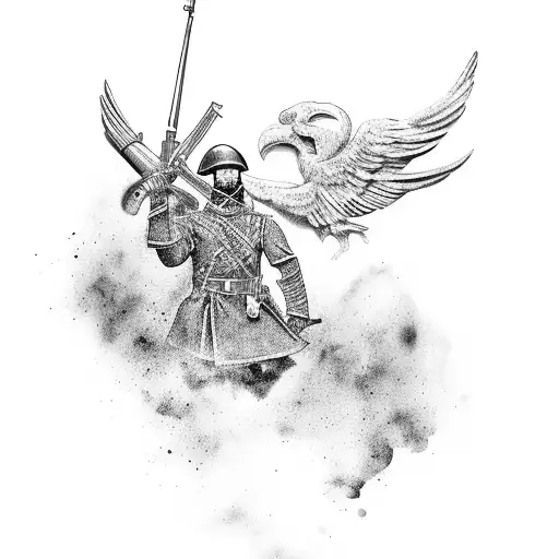 Spanish soldier tattoo design idea