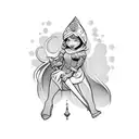 smurf princess tattoo design idea