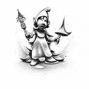 smurf princess tattoo design idea