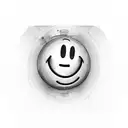 smiley face  tattoo design idea