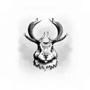 jackalope tattoo design idea