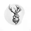 jackalope tattoo design idea