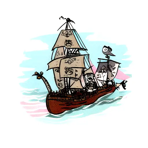 pirate sparrow tattoo design idea