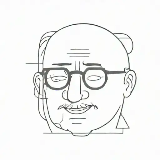 3 stick figurs 1 with a big nose one with glasses and one fat  tattoo design idea