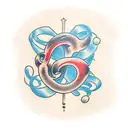 question mark tattoo design idea