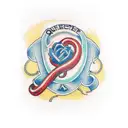 question mark tattoo design idea