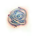 question mark tattoo design idea