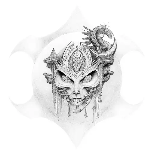 astral aries hombre y virgo mujer pareja tattoo design idea