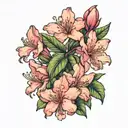 rhododendrons tattoo design idea