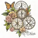 1,2,3,4, roman numerals, symbol, nature inspired tattoo tattoo design idea