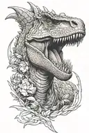 carnotaurus tattoo design idea