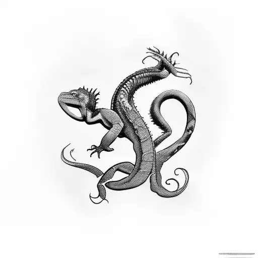 reptile hannia tattoo design idea