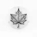 Maple Leaf tattoo design idea