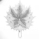 Maple Leaf tattoo design idea