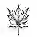 Maple Leaf tattoo design idea
