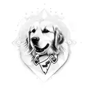 golden retrievers with manchester united logos and fast and furious  tattoo design idea