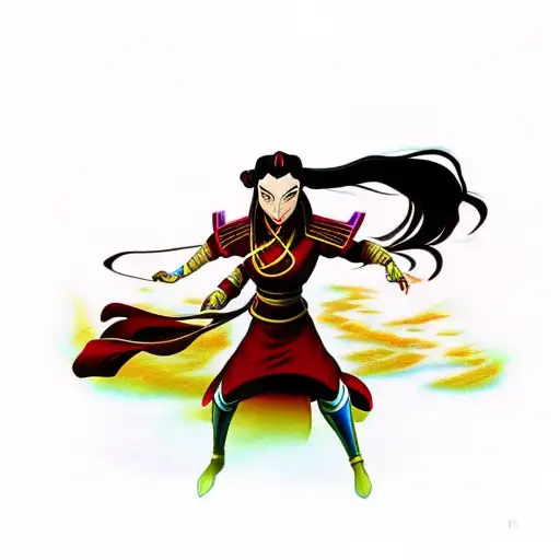 azula from avatar the last air bender  tattoo design idea