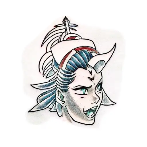 azula from avatar the last air bender  tattoo design idea