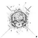 NF Rapper tattoo design idea