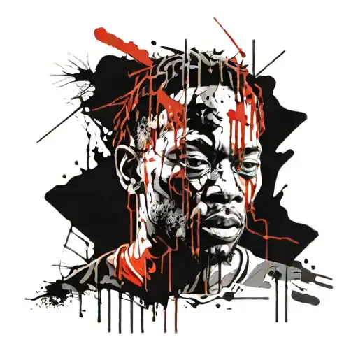 zombie Kendrick Lamar tattoo design idea