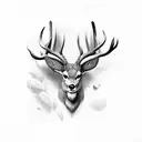 buck tattoo design idea
