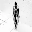 tattoo with main objective welding and secondary military, biomechanic and Japanese style tattoo design idea