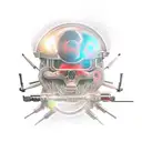 tattoo with main objective welding and secondary military, biomechanic and Japanese style tattoo design idea