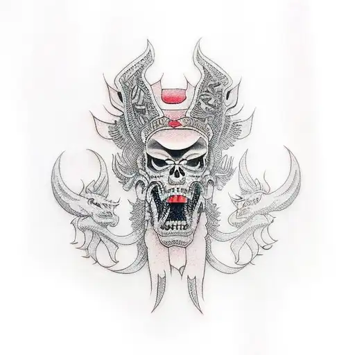 machete tattoo design idea