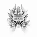 Colombian indian tattoo design idea