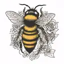 manchester bee tattoo design idea