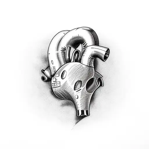 Crying Heart tattoo design idea
