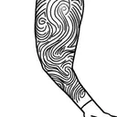 fine line tricep tattoo tattoo design idea