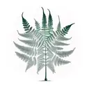 Fern Tree tattoo design idea