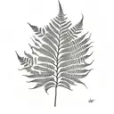 Fern Tree tattoo design idea
