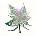 Fern Tree tattoo design idea