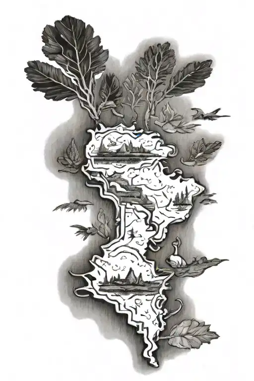 south america tattoo design idea