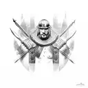 Gladiator Spartacus tattoo design idea