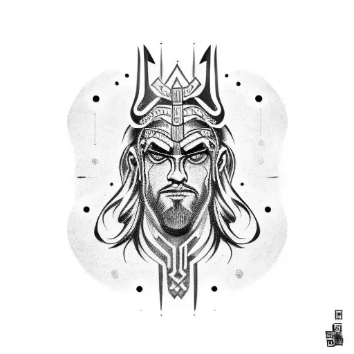 Norse head tattoo tattoo design idea
