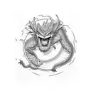 Naruto and Dragon Ball tattoo design idea