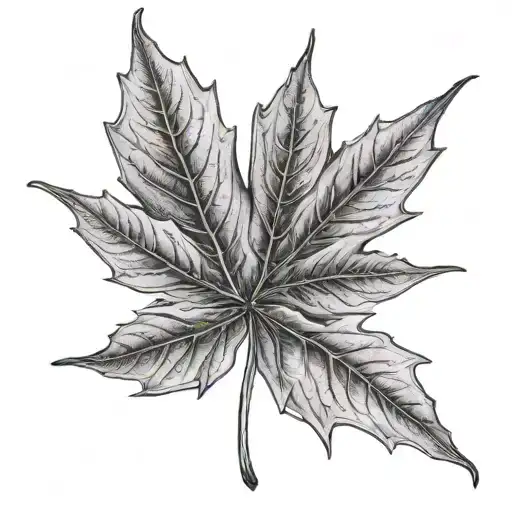 Maple Leaf tattoo design idea