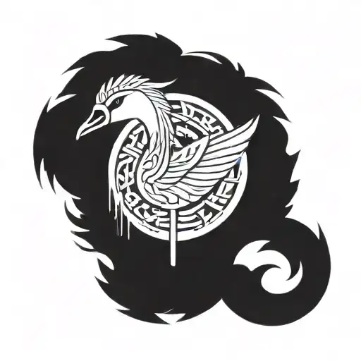 canada goose tattoo design idea